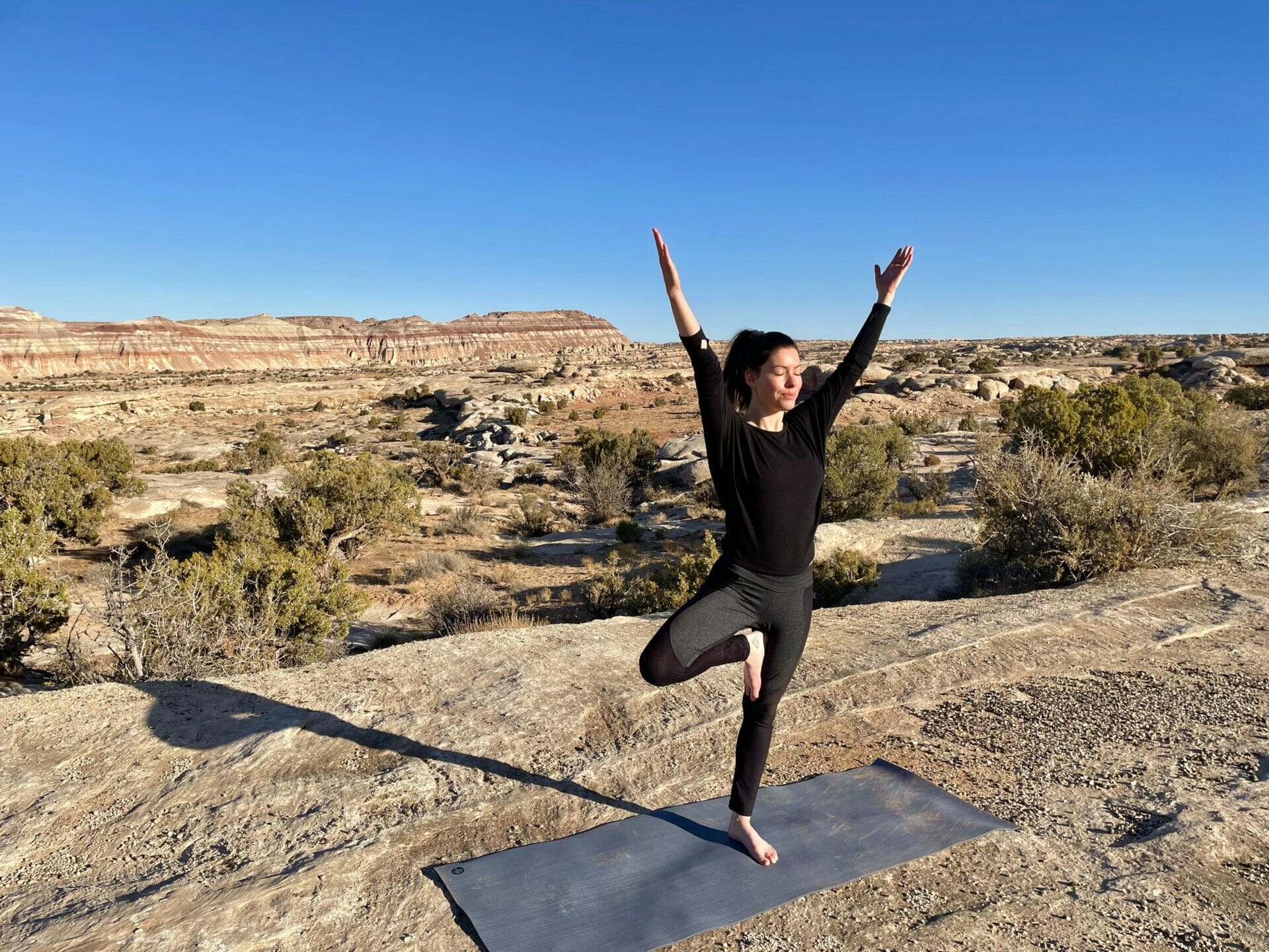 Outdoor Yoga Capitol Reef National Park Utah Retreat Meditation
