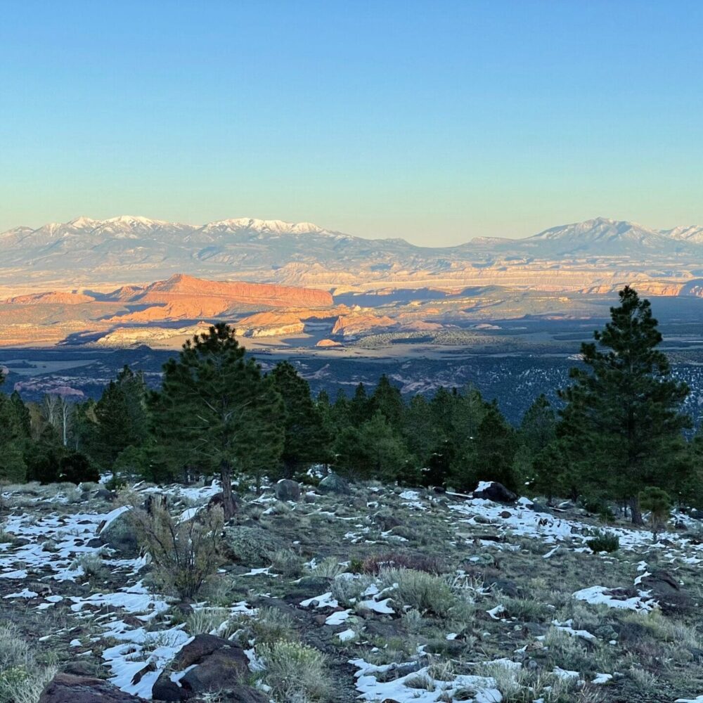 sunset view from boulder mountain utah